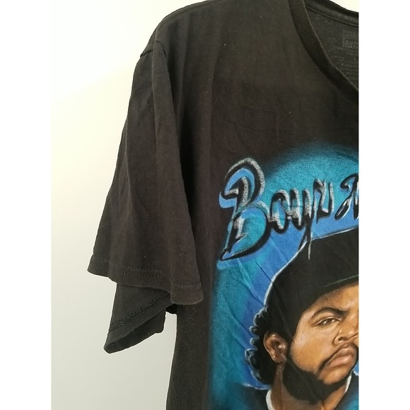 Freeze Boyz N The Hood Shirt Short Sleeve Graphic Print Black Crew Neck Large - Picture 3 of 6